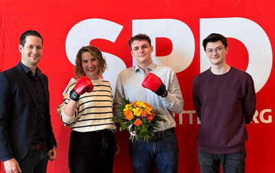 Von links nach rechts: Jens Schäfer, Bettina Fischer, Gunnar Springer, Jonas Gantner